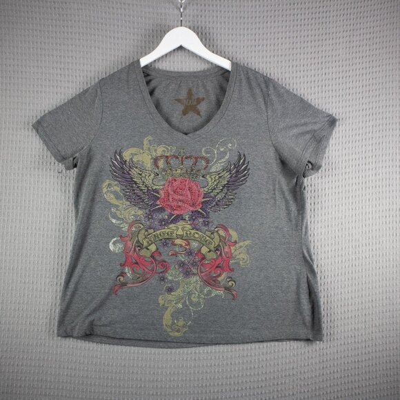 MXM Rhinestone Y2K Tee Womens 2XL - Picture 1 of 8